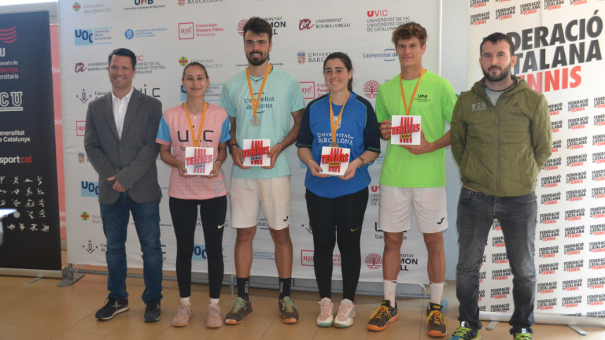 Carla Alonso (UB) i Axel Herberg (UAB), campions del CCU23 de Tennis